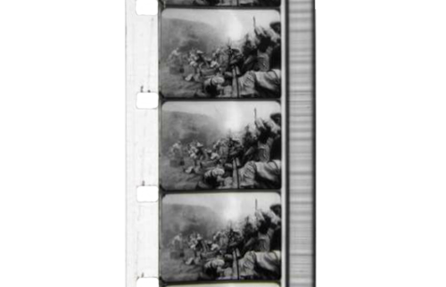 16mm Schmallfilm mit Sprossenschrift Lichtton