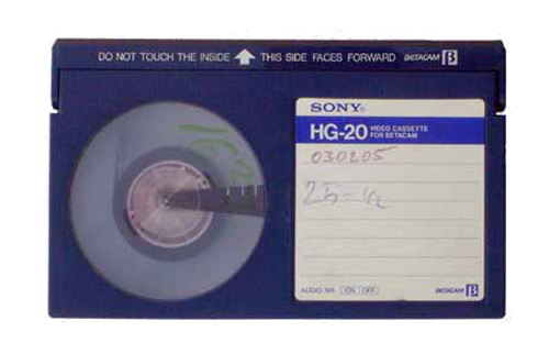 Betacam kassette